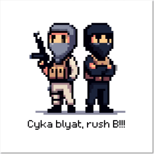 CS:GO Rush B Pixel Art Posters and Art